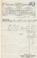 LEIPZIG, Rechnung 1915, Leipziger Tabak-Compagnie Hugo Beier
