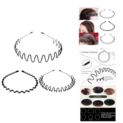 Metall haarband set - metall, stück