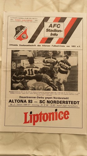 Stadionheft altona 93 vs - stadionheft,