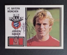 Jürgen Röber FC Bayern München Panini 81 Sammelbild signiert ungeklebt 