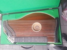 Alte antike Kurt Hammig Zitter Zither Musikinstrument - im Schwarzen  Koffer 