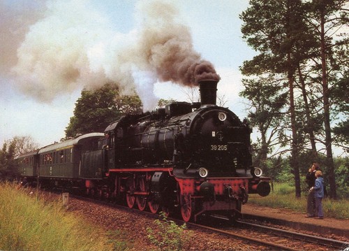 Personenzug dampflok 38 - ak, p8
