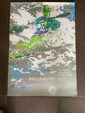w.NEU: Olympia 1972 München / OTL AICHER / A1 Plakat Kanu-Slalom Originaldruck