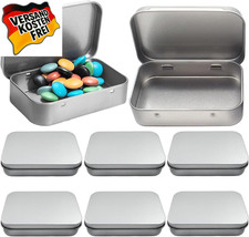 Klein Metalldosen Silber Blechdosen mit Deckel rechteckig rostfrei Aufbewahrungs