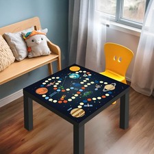 banjado Designabdeckung für Ikea Lack Tisch 55x55 Glasplatte o. Folie Spiel 5