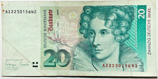 20 DM 1993. Geldschein BRD