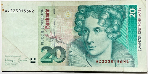 1993 geldschein brd - 1993.,