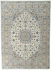 Perserteppich Kashan Kork 349 x 255 cm Orientteppich Top Zustand - Beige