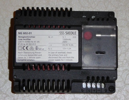 Siedle netzgerät 602 01 - siedle,