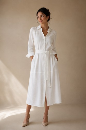 Massimo dutti leinenkleid - massimo,