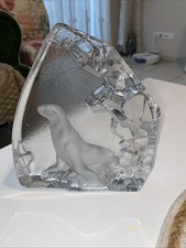 Goebel Glas Skulptur Robbe