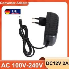 AC to DC 12V 2A Power Supply Adapter Converter 5.5x2.5MM For LED CCTV CAMERA