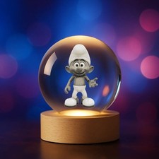 Kristallkugel 3D Schlumpf