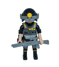 PLAYMOBIL SNIPER SCHARFSCHÜTZE SEK GSG9 POLIZEI zu POLIZEISTATION GEWEHR *730*