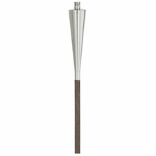 Blomus Fackel Orchos Gartenfackel mit Holzstock und Erdspieß Edelstahl 65007