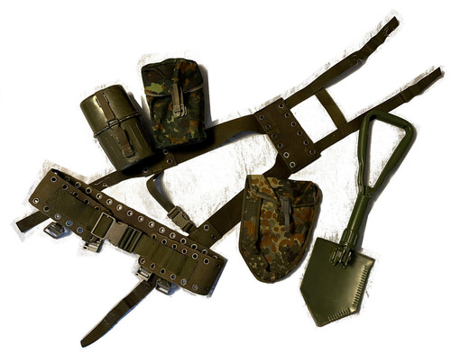 Bundeswehr tragegestell set - bundeswehr,