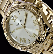 Excellanc Uhr Damen Armband Frauen Uhr Gold Silber Farben Strass