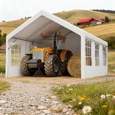 Zeltgarage Garagenzelt Auto Garage 4× 5 m Weidezelt Carport mobiler Unterstand