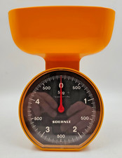 Soehnle Haushaltswaage 5 kg ⚖️ 70er/80er Design • Orange • Made in Germany ?