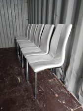 Essen Stuhl 6 Stück Farbe Weiß Stuhl Modell Stoff Kunststoff Leder Stuhl