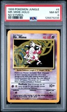 1999 Pokemon Jungle MR. Mime #6 Holo No Symbol PSA 8