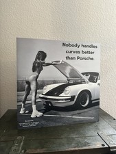 Porsche 911 Poster Alu-Dibond 40x40cm | Retro Wandbild, Vintage, Oldtimer, Deko