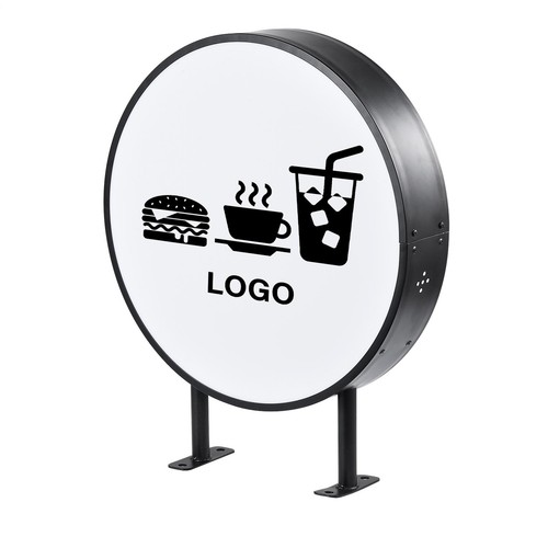 50cm led leuchtkasten rund - leuchtkasten,