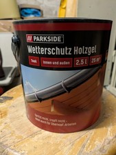 Parkside Lidl Baufix Teak Wetterschutz Holzgel 2,5 Liter 25m2 Holzschutz
