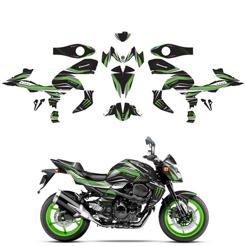 Kit aufkleber kawasaki z750 - kit,