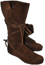 Piratenstiefel aus wildleder - piratenstiefel,
