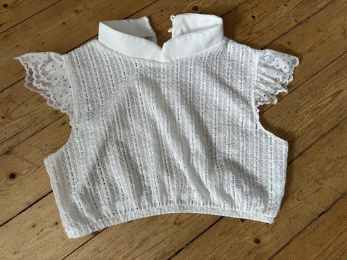 Dirndlbluse weiß elastische