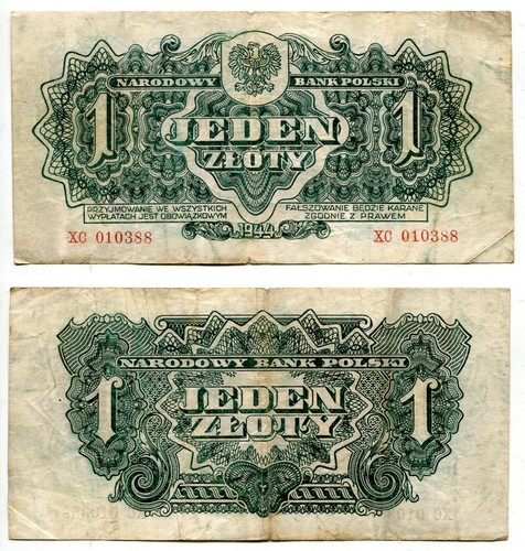 Zloty polen poland - polen, 1944