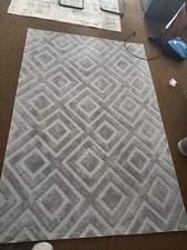 Basic Teppich Uni Grau 160 x