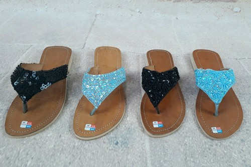 Leder badelatschen sandalen - sandalen, 36