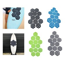 12x Hexagon Surfbrett Traktion Pads für Kiteboards Wasser Sport Skimboarding