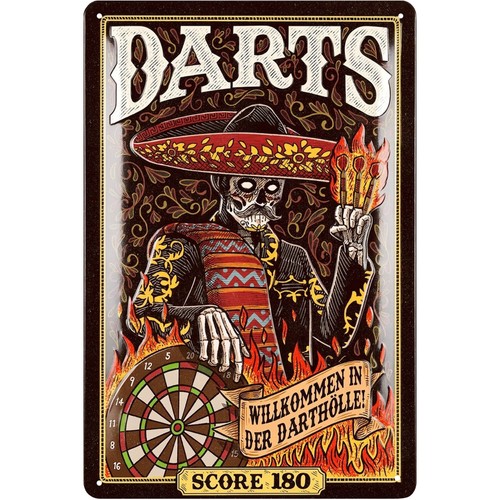 Retro blechschild darts irish - retro,