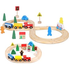 Magnetische Holzeisenbahn mit