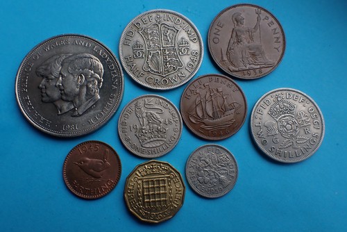 British money crown to - £sd,