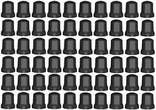 60x Schwarz Radmutterkappen Schutz Abdeckung Ø32 mm für hohe Schrauben für LKW