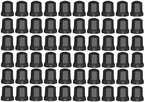 60x schwarz radmutterkappen - 60x,