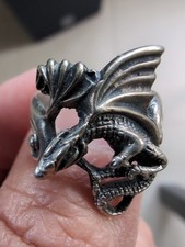 Silber Ring Drache Gr 54 Gothic