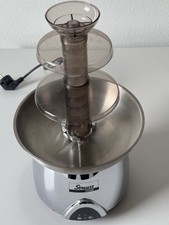 Schokobrunnen Fondue verchromt für 1,5kg Schokolade / Wie Neu! Nur 1x benutzt