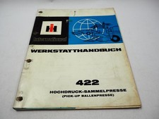 IHC 422 Ballenpresse Sammelpresse Werkstatthandbuch 1976