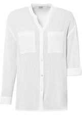 Longbluse mit Crincle-Effekt