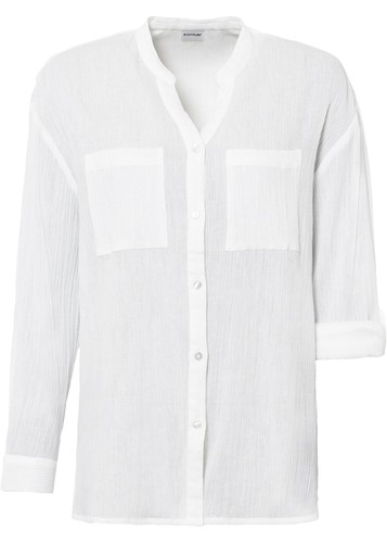 Longbluse mit crincle effekt - longbluse, crincle-effekt