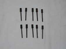 10 Stück Schleifstift  Ø 5x10 mm, Schaft Ø 3 mm  Lukas Körnung braun