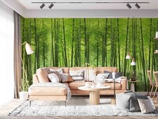 3D Bambuswald Blatt Wiese