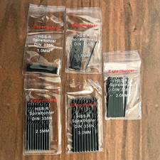 50 Stück Spiralbohrer 1 - 1,5 - 2 - 2,5 - 3 mm Metallbohrer HSS-R Stahlbohrer