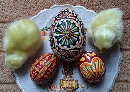 Sorbische ostereier set mit - sorbische, ostereier,