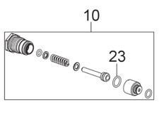 Nilfisk Steuerkolben Set (Start-Stop-System) C120 C125 C130 C135 C-PG130 E120